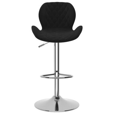 vidaXL Barové stoličky 2 ks černé samet