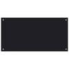 vidaXL Kuchyňsk&yacute; panel čern&yacute; 100 x 50 cm tvrzen&eacute; sklo