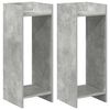 vidaXL Stojan na rostliny 2 ks Betonově &Scaron;ed&aacute; 30 x 30 x 80 cm