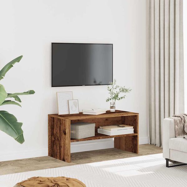 vidaXL TV stolek old wood 80 x 40 x 40 cm kompozitn&iacute; dřevo