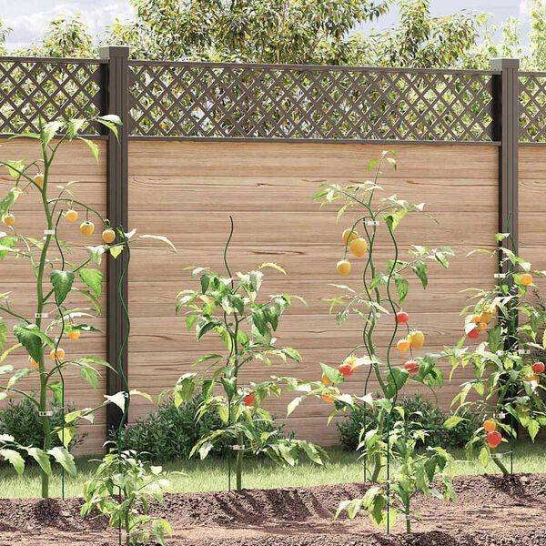 vidaXL Podpora rostlin 5 pcs Zelen&aacute; 110 x 0.6 x 0.6 cm Ocel