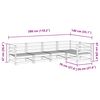 vidaXL 5d&iacute;ln&aacute; zahradn&iacute; sedac&iacute; souprava impregnovan&aacute; borovice