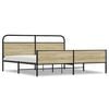 vidaXL Kovov&yacute; r&aacute;m postele bez matrace dub sonoma 183 x 213 cm