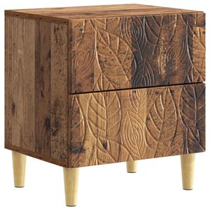 vidaXL Nočn&iacute; stolek Star&eacute; dřevo 43 x 34,5 x 48 cm Kompozitn&iacute; dřevo