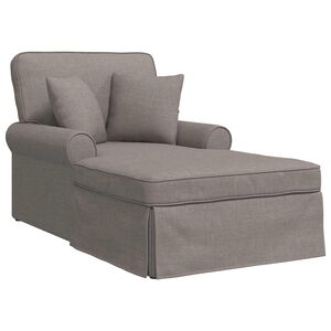 vidaXL Lounge chaise s vol&aacute;nem Taupe 91 x 157 x 91 cm textil