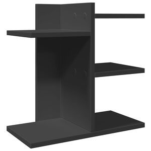 vidaXL Stoln&iacute; organiz&eacute;r čern&yacute; 42 x 21,5 x 42 cm kompozitn&iacute; dřevo