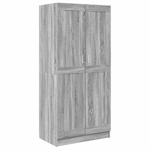 vidaXL &Scaron;atn&iacute; skř&iacute;ň &scaron;ed&aacute; sonoma 82,5 x 51,5 x 180 cm kompozitn&iacute; dřevo