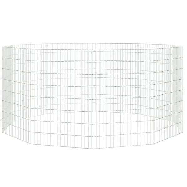 vidaXL Ohrádka pro zvířata 10 panelů 54 x 80 cm pozinkované železo