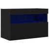 vidaXL TV wall cabinet 60 x 30 x 40 cm Čern&yacute; dub Kompozitn&iacute; dřevo