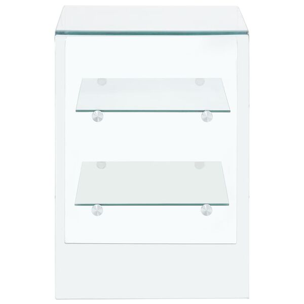 vidaXL Konferenční stolek 50 x 40 x 56 cm tvrzené sklo