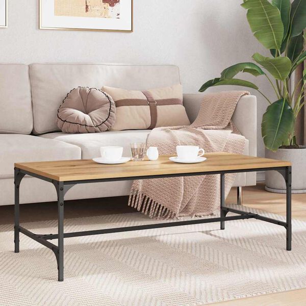 vidaXL Konferenčn&iacute; stolek Artisanov&yacute; dub 100 x 50 x 35 cm