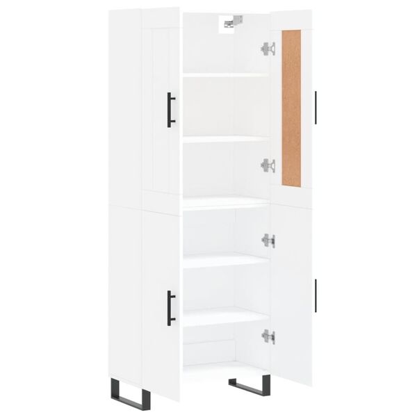 vidaXL Skříň highboard bílá 69,5 x 34 x 180 cm kompozitní dřevo