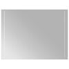 vidaXL LED koupelnov&eacute; zrcadlo Transparentn&iacute; 80 x 60 cm tvrzen&eacute; sklo