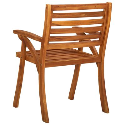 vidaXL Zahradní židle 4 ks masivní akáciové dřevo