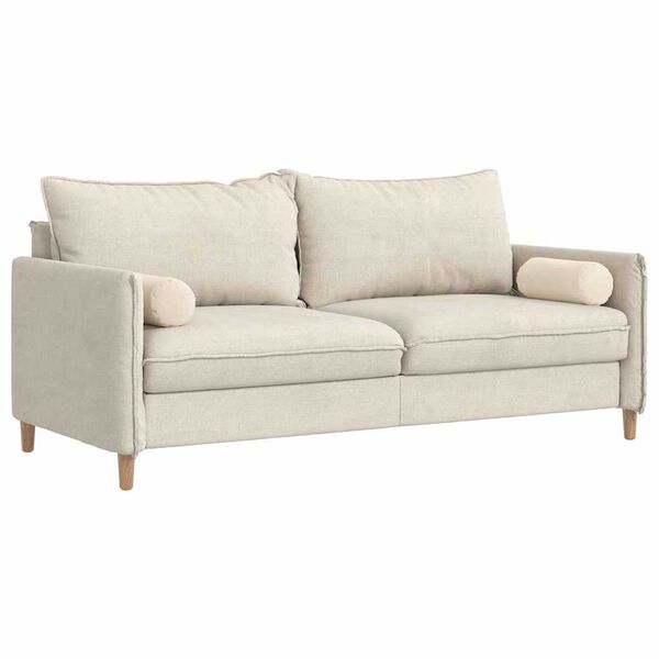 vidaXL Pol&scaron;t&aacute;ře 2 pcs B&eacute;žov&aacute; &Oslash; 15 x 40 cm Mikrovl&aacute;kno