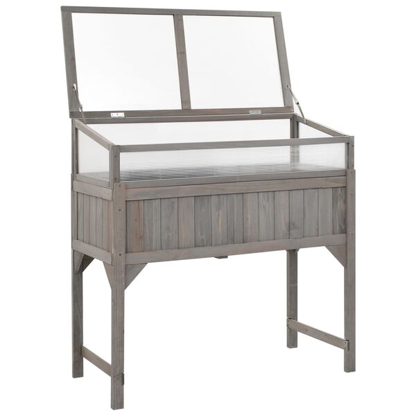 vidaXL Vyvýšený záhon s pařeništěm 110 x 54 x 120 cm masivní jedle