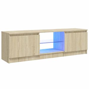 vidaXL TV skř&iacute;ňka s LED osvětlen&iacute;m dub sonoma 120 x 30 x 36 cm