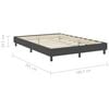vidaXL Postel boxspring šedá textil 180 x 200 cm