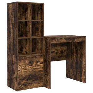 vidaXL Stůl Kouřov&yacute; dub 115,5 x 50 x 127 cm 2 ks