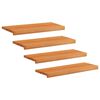 vidaXL Schodi&scaron;ťov&eacute; n&aacute;&scaron;lapy 4 ks 70 x 30 x 2 cm Světle hněd&aacute;