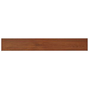 vidaXL Parapet okna Hněd&eacute; dřevo 140 x 20 x 4,5 cm PVC