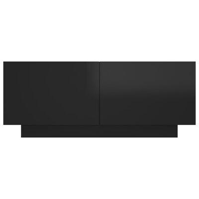 vidaXL TV stolek černý s vysokým leskem 100 x 35 x 40 cm dřevotříska