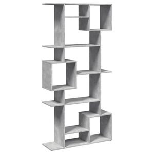 vidaXL Knihovna betonově &scaron;ed&aacute; 92 x 29 x 188 cm kompozitn&iacute; dřevo