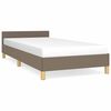 vidaXL R&aacute;m postele bez matrace taupe 100 x 200 cm textil
