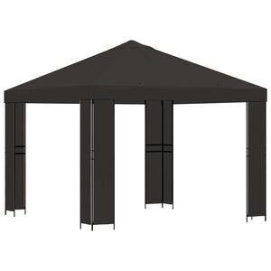 vidaXL Alt&aacute;n 3 x 3 m Antracitov&aacute; Polyester a ocel 190 gsm