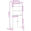 vidaXL Skř&iacute;ň highboard dub sonoma 69,5 x 34 x 180 cm kompozitn&iacute; dřevo