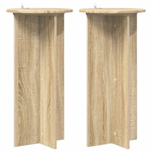 vidaXL Stojan na rostliny 2 ks Dub sonoma 40 x 40 x 80 cm