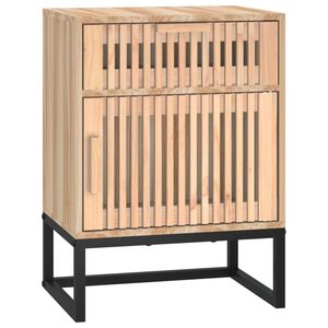 vidaXL Nočn&iacute; stolek 40 x 30 x 55,5 cm kompozitn&iacute; dřevo a železo
