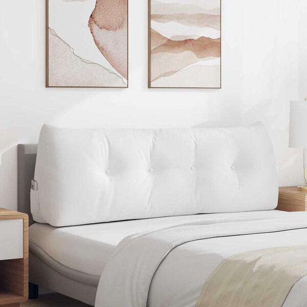 vidaXL Pol&scaron;t&aacute;ř na z&aacute;da B&iacute;l&aacute; 140 x 24 x 50 cm textil