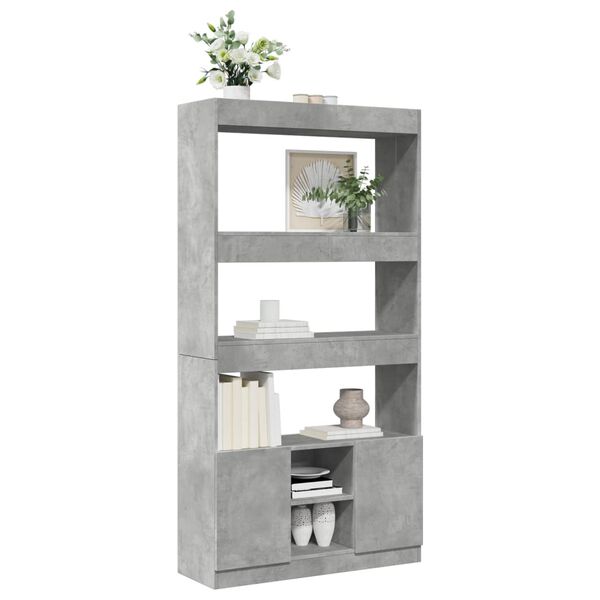 vidaXL Skříň highboard betonově šedá 92 x 33 x 180 cm kompozitní dřevo