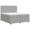 vidaXL Postel boxspring s matrac&iacute; Světle &scaron;ed&aacute; 140 x 200 cm Textil