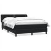 vidaXL Box spring postel s matrac&iacute; čern&aacute; 160x220 cm samet