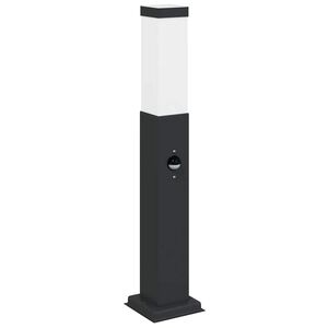 vidaXL Sloupkov&eacute; sv&iacute;tidlo se senzorem 50 cm čern&eacute; IP44