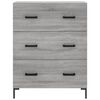 vidaXL Skř&iacute;ň highboard &scaron;ed&aacute; sonoma 69,5 x 34 x 180 cm kompozitn&iacute; dřevo
