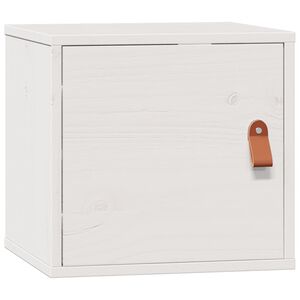 vidaXL N&aacute;stěnn&aacute; skř&iacute;ňka b&iacute;l&aacute; 31,5 x 30 x 30 cm masivn&iacute; borov&eacute; dřevo