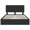 vidaXL Postel s &uacute;ložn&yacute;m prostorem Čern&aacute; 150 x 200 cm kompozitn&iacute; dřevo