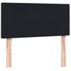 vidaXL Box spring postel s matrac&iacute; čern&aacute; 100x220 cm samet