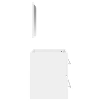 vidaXL Koupelnová skříňka se zrcadlem bílá kompozitní dřevo