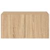 vidaXL N&aacute;stěnn&aacute; TV skř&iacute;ňka s LED osvětlen&iacute;m dub sonoma 60 x 35 x 31 cm