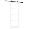 vidaXL Posuvn&eacute; dveře ORKDAL 93 x 232 cm Masivn&iacute; borov&eacute; dřevo a sklo