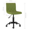 vidaXL Otočn&eacute; j&iacute;deln&iacute; židle 4 ks světle zelen&eacute; samet
