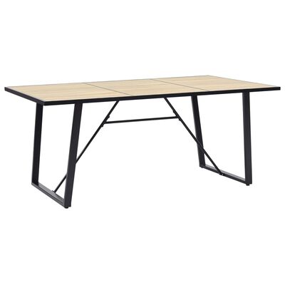 vidaXL Jídelní stůl dubový 200 x 100 x 75 cm MDF