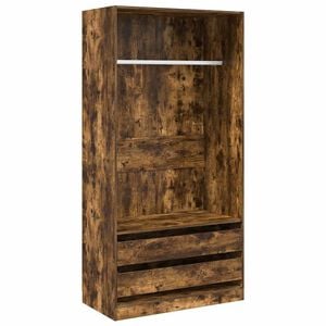 vidaXL &Scaron;atn&iacute; skř&iacute;ň kouřov&yacute; dub 100 x 50 x 200 cm kompozitn&iacute; dřevo