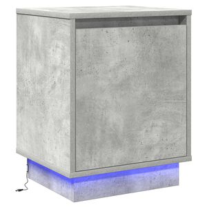 vidaXL Nočn&iacute; skř&iacute;ňka Betonově &scaron;ed&aacute; 39 x 34,5 x 50 cm Kompozitn&iacute; dřevo