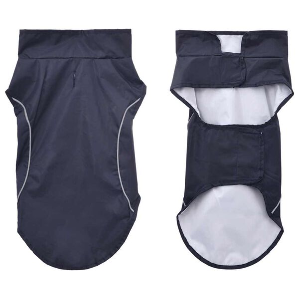 vidaXL Pláštěnka pro psy s reflexními proužky polyester modrá XS