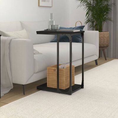 vidaXL Odkládací stolek černý 40 x 30 x 60 cm kompozitní dřevo